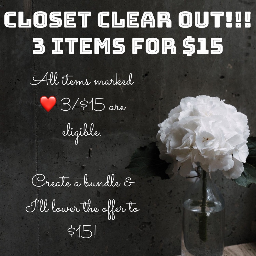 CLOSET CLEAR OUT ❤️3/$15